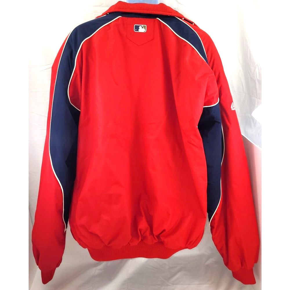 Majestic Authentic DC Nationals Mens XL Jacket Red Blue Full Zip Gently Used - Picture 15 of 15